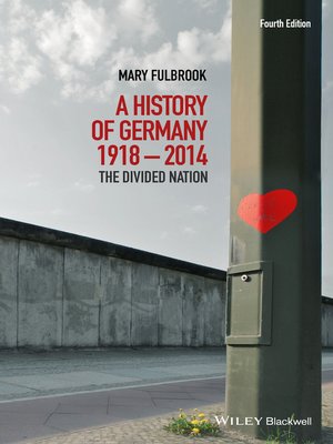 cover image of A History of Germany 1918-2014